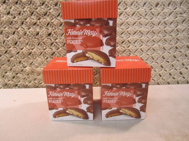 Lot of 3 Boxes Fannie May Milk Choc...