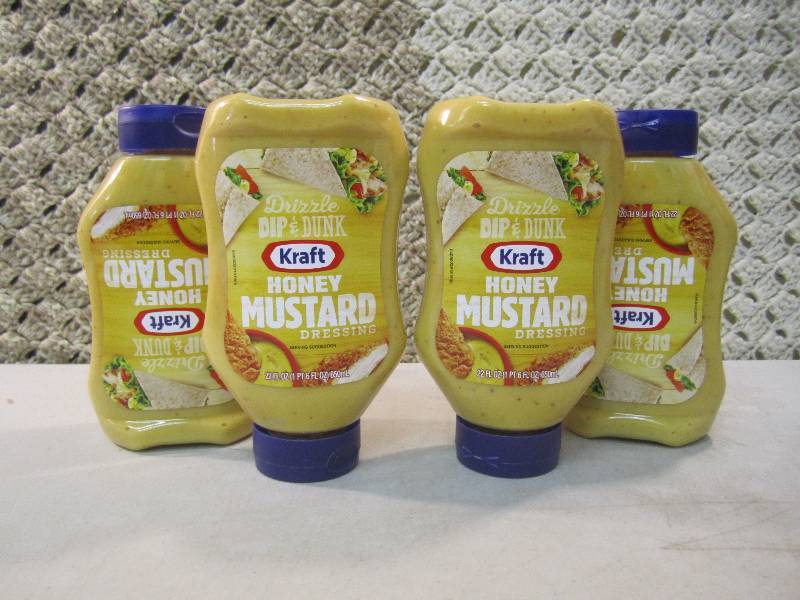 Lot of 4 Bottles Kraft Honey Mustar...