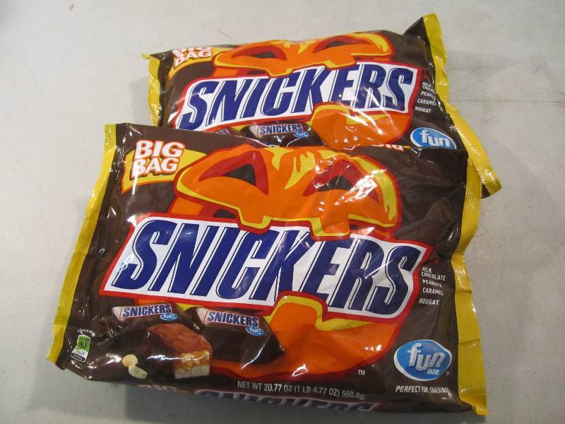 2 Big Bags Snickers Fun Size Candy ...