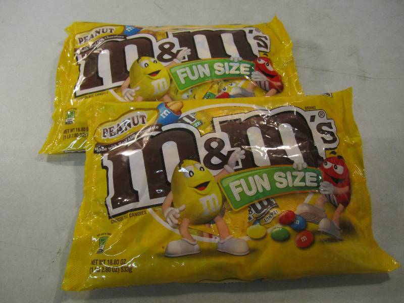 2 Big Bags Peanut M&Ms Fun Size Ba...