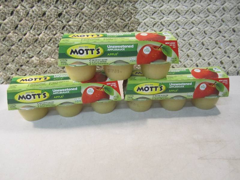 Lot of 3 - 6-Packs Motts Unsweeten...