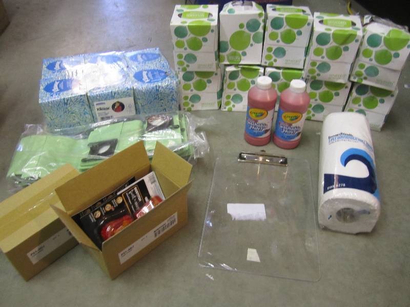 Lot of 16 Boxes Facial Tissue and O...
