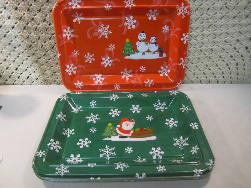 Case of 24 Rectangle Plastic Trays ...