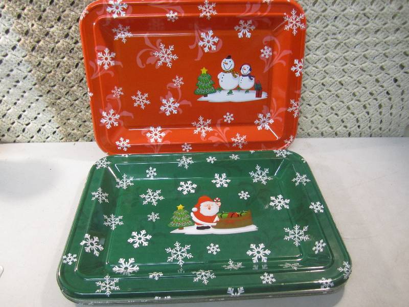 Case of 24 Rectangle Plastic Trays ...