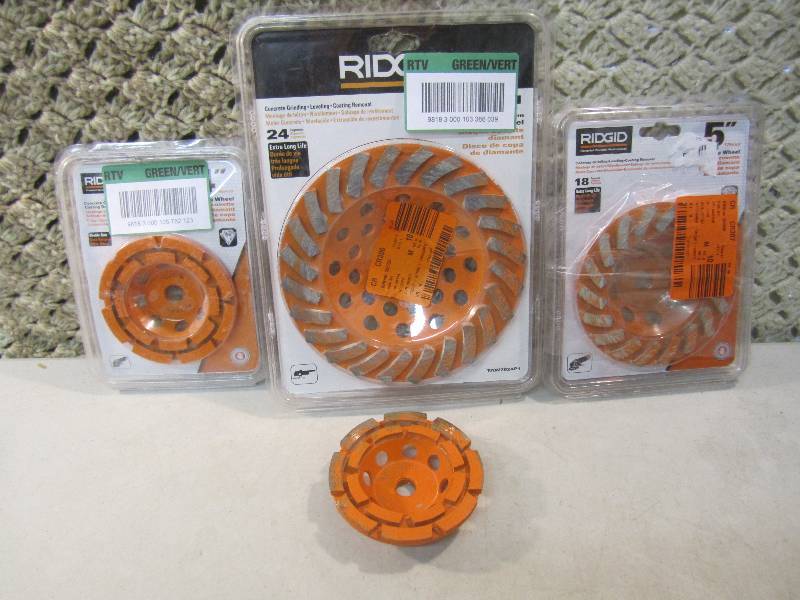 Lot of 4 Diamond Grinding Cup Wheel...