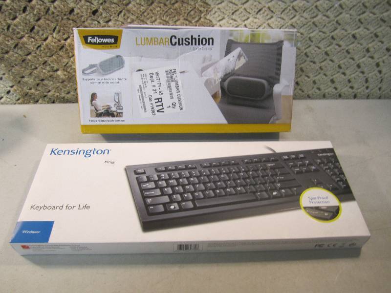 Lumbar Cushion and Kensington Compu...