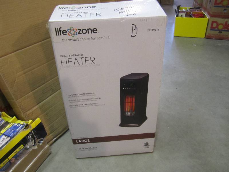 Life Zone Quartz Infrared Heater Op...