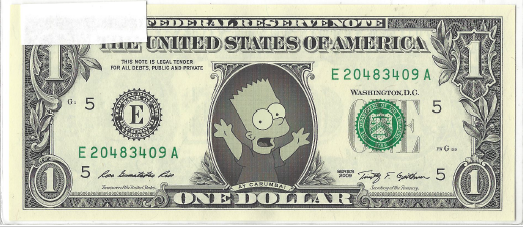 lot 11 image: 2009 Bart Simpson Dollar