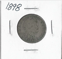 lot 4 image: 1898 Barber Quarter