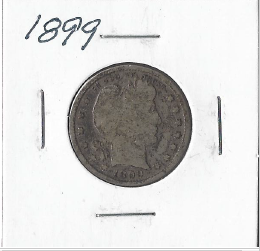 lot 6 image: 1899 Barber Quarter