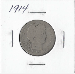 lot 21 image: 1914 Barber Quarter
