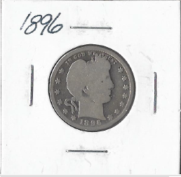 lot 58 image: 1896 Barber Quarter