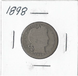lot 59 image: 1898 Barber Quarter
