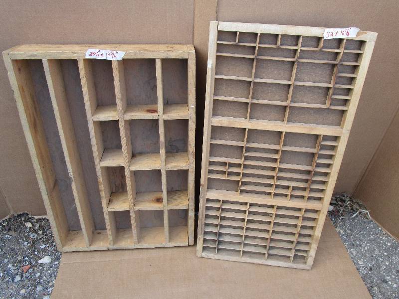 2- Stamp Box and Other Box 28 12 x 19 34 and 32 x 16 12