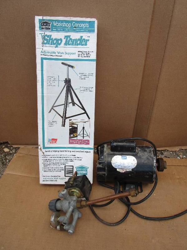 Adjustable Work Support in Box and Air Compressor Motor and Control Works