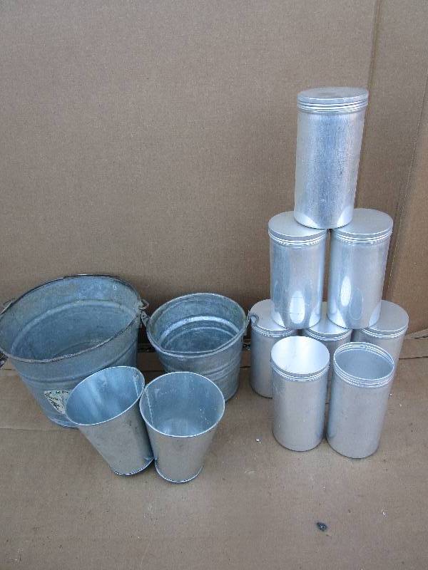 Galvanized pails and More