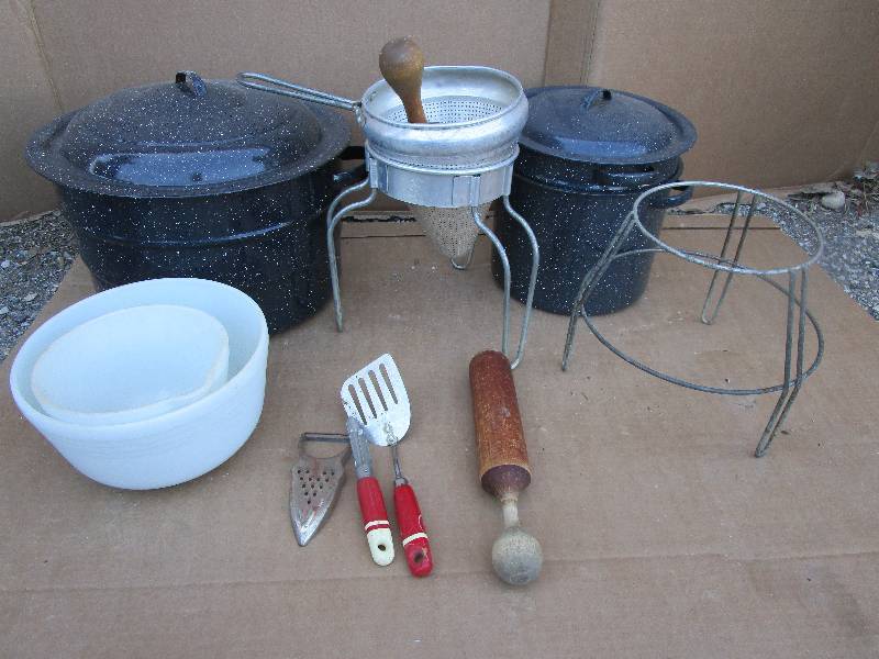 Canners, Collanders, and Various Items