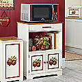 lot 241 image: Double Apple Microwave Stand open b...
