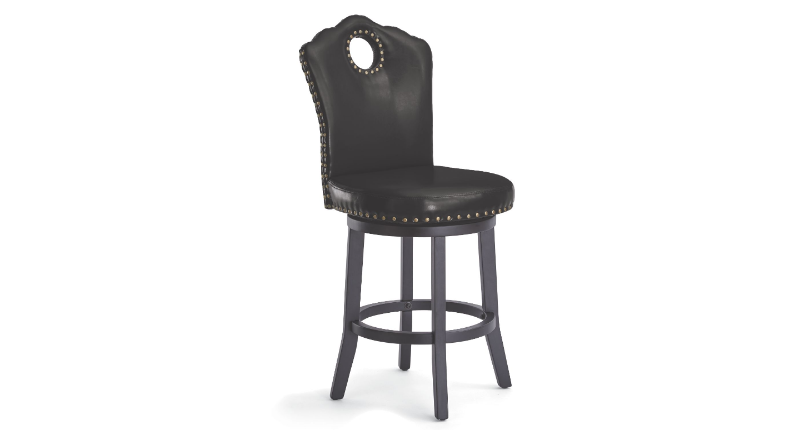 lot 272 image: Nailhead Swivel Stool open box Reta...