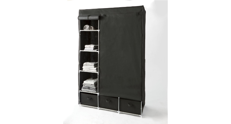 lot 284 image: Hanging and Drawer Storage Wardrobe...