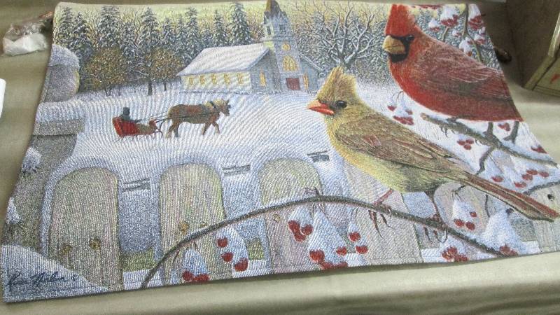 lot 7 image: Cardinal Wall Hanging...