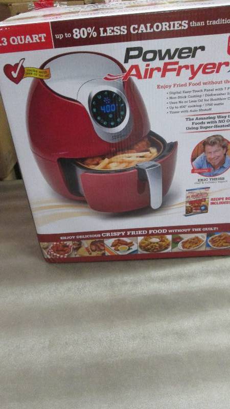 lot 19 image: 5.3-Qt. Power Air Fryer XL open box...