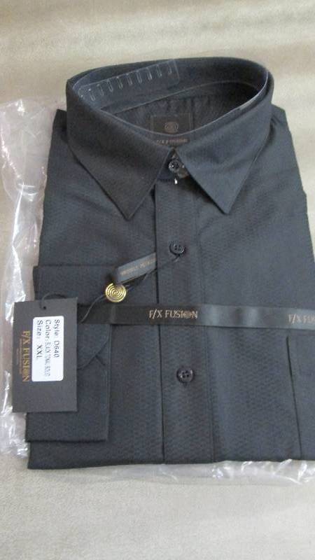 lot 65 image: FX Fusion Black Mens Dress Long S...