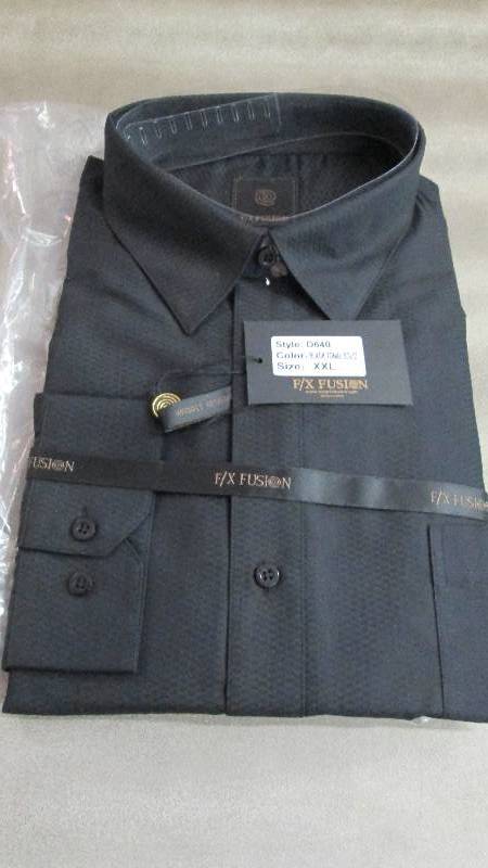 lot 66 image: FX Fusion Black Mens Dress Long S...