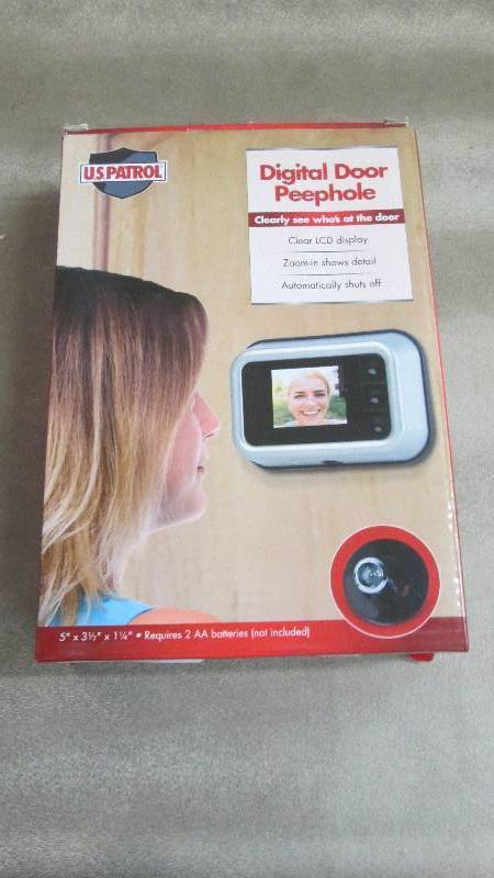 lot 109 image: Digital Door PeepHole Retail $69.99...