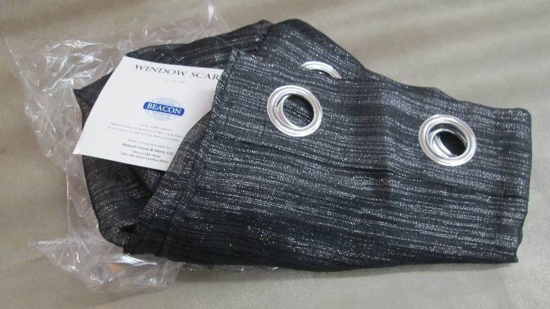 lot 111 image: Black Window Scarf...