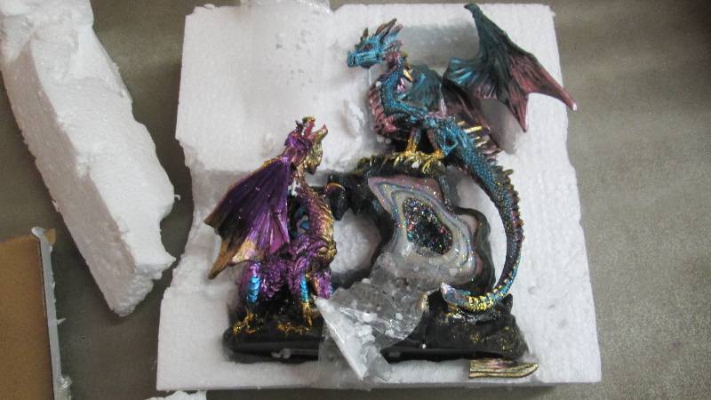 lot 130 image: Dragon Figurines need repair...