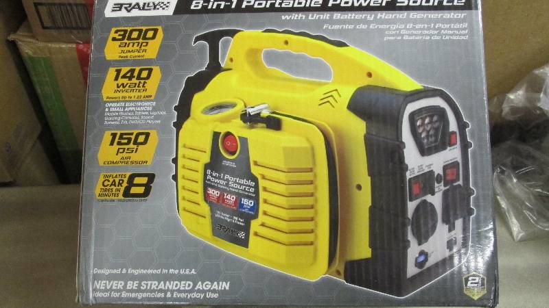 lot 147 image: Rally Portable 8 in 1 Power Source ...