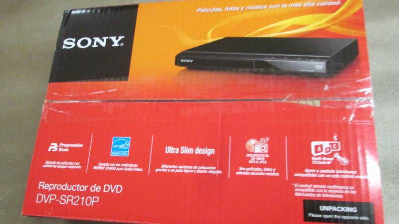 lot 157 image: Sony DVD Player Retail $24.97...