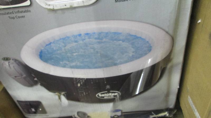 lot 245 image: Saluspa Inflatable Spa by Bestway o...