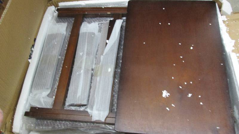 lot 273 image: 5-Piece TV Tray Table Set open box,...