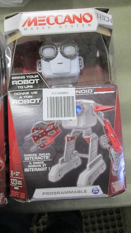 lot 280 image: Meccano Micronoid - Red Socket Reta...