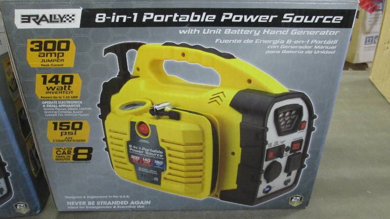 lot 306 image: Rally Portable 8 in 1 Power Source ...