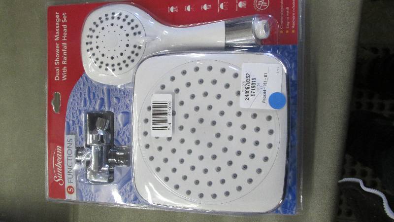 lot 321 image: Sunbeam Dual Shower Massager and He...
