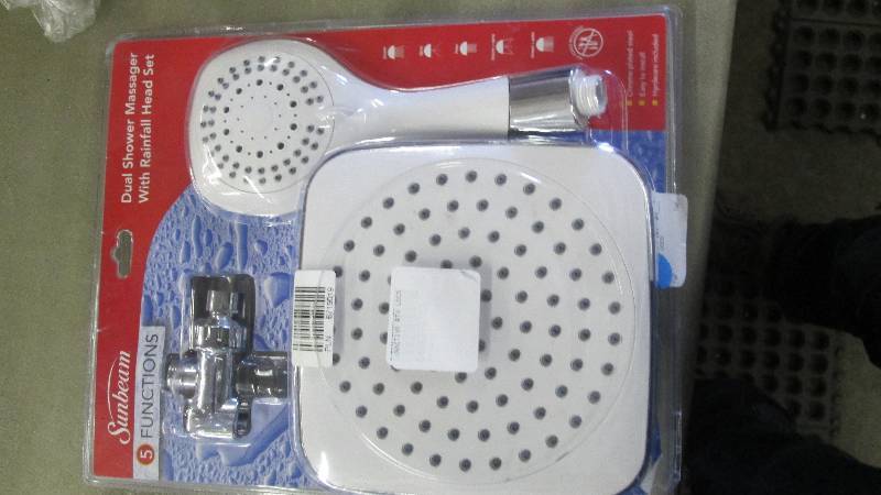 lot 328 image: Sunbeam Dual Shower Massager and He...