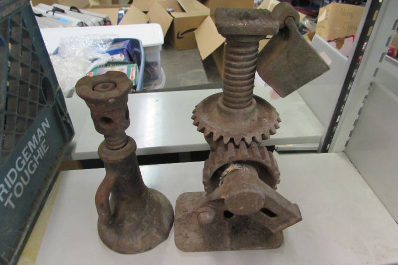 lot 342 image: TWO VINTAGE BOTTLE JACKS
