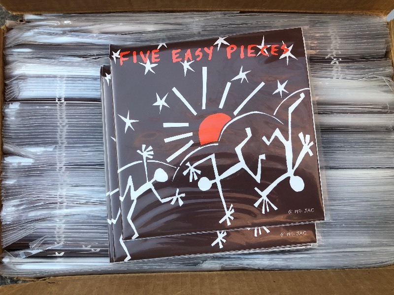 lot 307 image: Five Easy Pieces  Lets Go Down  Take Sides  7 PURPLE Vinyl ( LOT OF 200 )