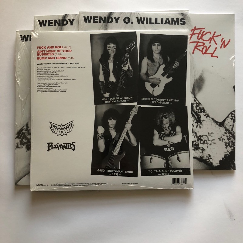 lot 317 image: Wendy O. Williams  Fuck N Roll (Live) Vinyl ( LOT OF 4 )