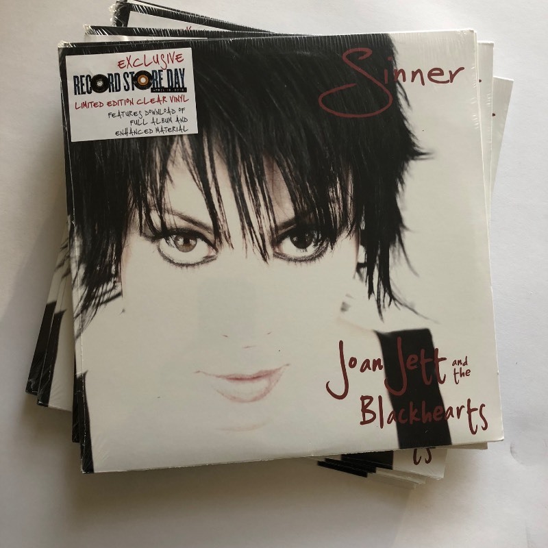 lot 309 image: Joan Jett And The Blackhearts  Sinner 12 CLEAR VINYL ( LOT OF 10 )