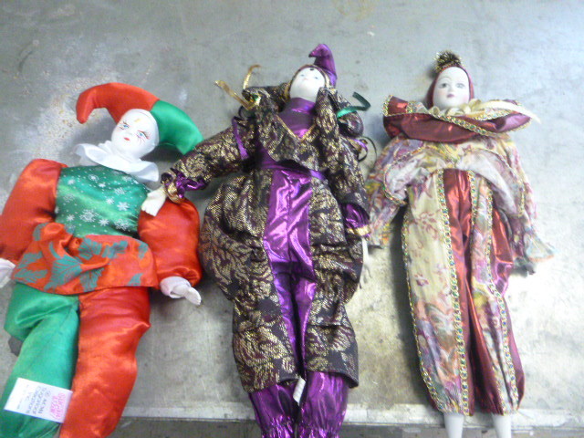 lot 93 image: 3 Porcelain Dolls