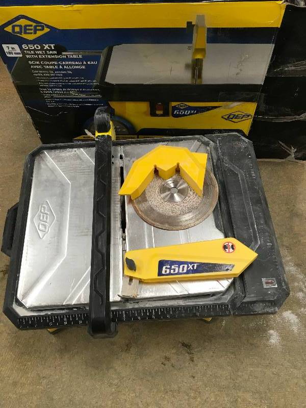 QEP 650XT 7 Tile Wet Saw in working condition