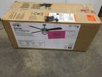 Hampton Bay Senze 52 in. Indoor Brushed Nickel Ceiling Fan with Light Kit and Remote Control not used