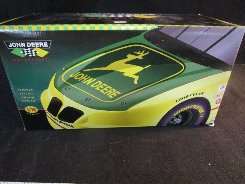 lot 25 image: John Deere #23 Motor Sports Race Car 118 Scale by ERTL # 5816 BA