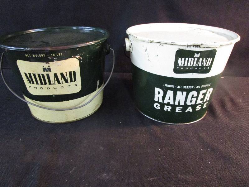 lot 49 image: 2 Midland Grease cans