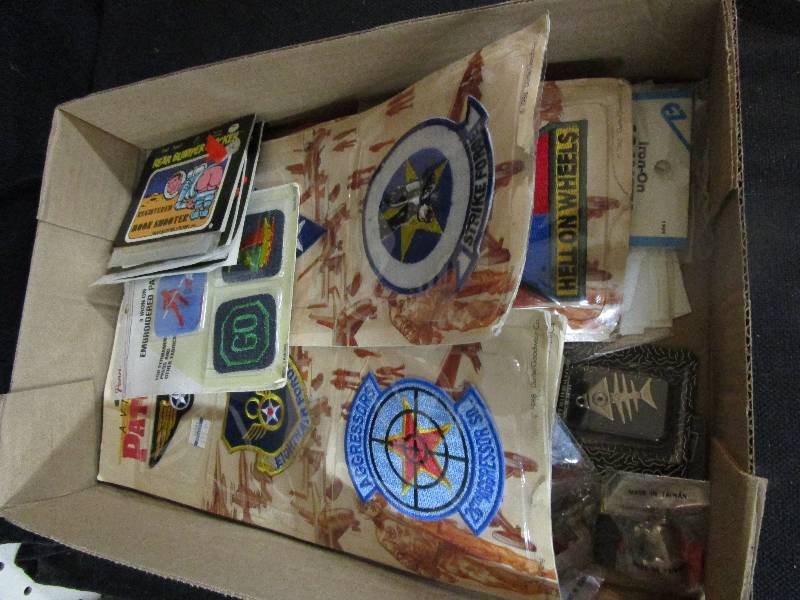 lot 115 image: Patches,, iron ons, and misc