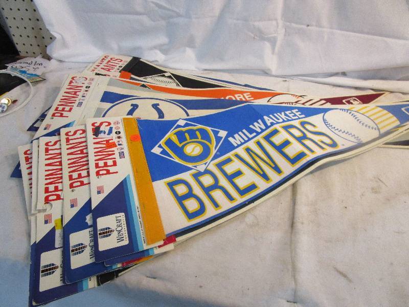 lot 132 image: Sports Pennants